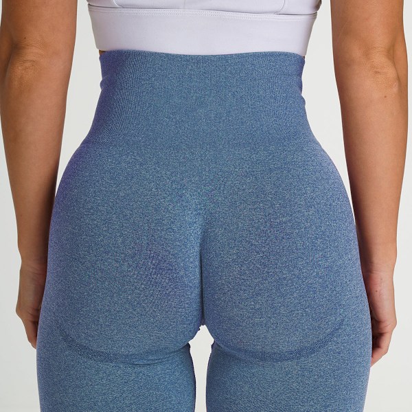 Kesän eurooppalainen ja amerikkalainen muoti urheilu fitness joogahousut saumattomat tiukat shortsit naisille 9165 shorts-bright yellow L