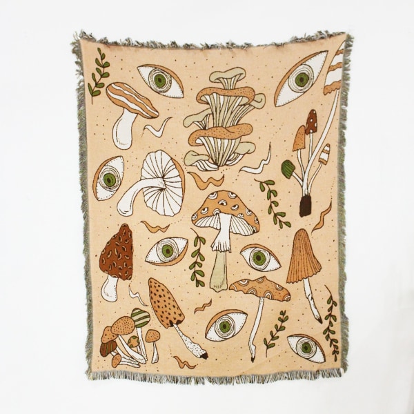 Nordisk Pläd för Säng Sofföverdrag Vardagsrumsinredning Sofffilt Fritidsöverkast Utomhus Camping Picknickmatta Boho Tapestry XT2022-2 130X160cm