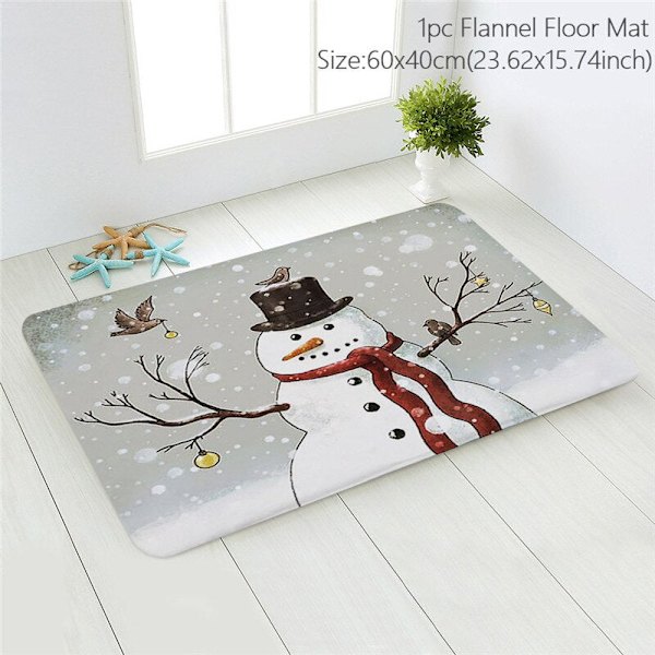 Jultomten Jul Dörrmatta Kuddfodral Juldekorationer för Hemmet 2023 Navidad Ornament Julgransprydnader Nyårspresenter Pillowcase - B032