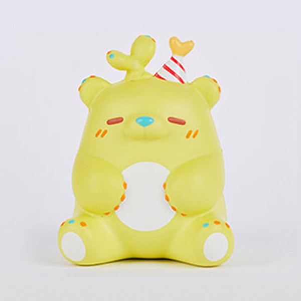 Långt Gräs Ansiktsdumplings Användbart Verktyg för Tryckreducering Långsam Återhämtning Dekompressionsleksak Klämleksak Flickor Vuxna för Pojkvän Christmas sprout bear
