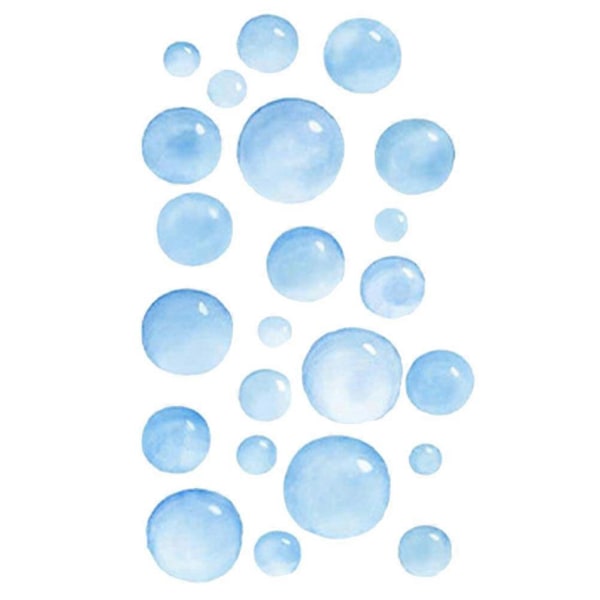 Bubblor Väggdekal Klistermärke Avtagbara Bubblor Dekaler Badrum Väggkonst Dekoration