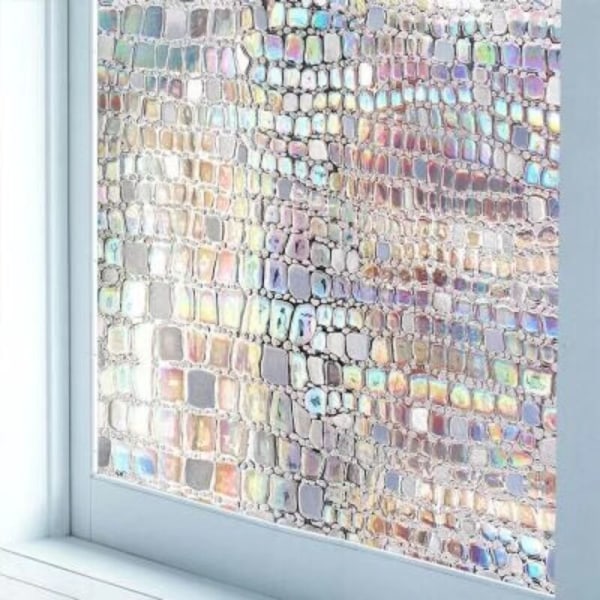 Fönsterklistermärken Glasklistermärke Anti Look Sekretessfilm Den nya PET elektrostatiska glaslappen Fönsterfilm Självhäftande frostad bricks 60 cm x 300 cm