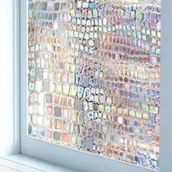 Ikkunatarra Lasitarra Näkösuoja Uusi PET Sähköstaattinen Lasipaikka Ikkunakalvo Itseliimautuva Himmeä Big mosaic sample 10 cm x 10cm