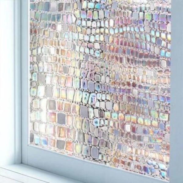 Vinduesklistermærker Glas Klistermærke Anti-kig Privatlivsfilm Den Nye PET Elektrostatisk Glas Patch Vinduesfilm Selvklæbende Frostet bricks 30 cm x 300 cm