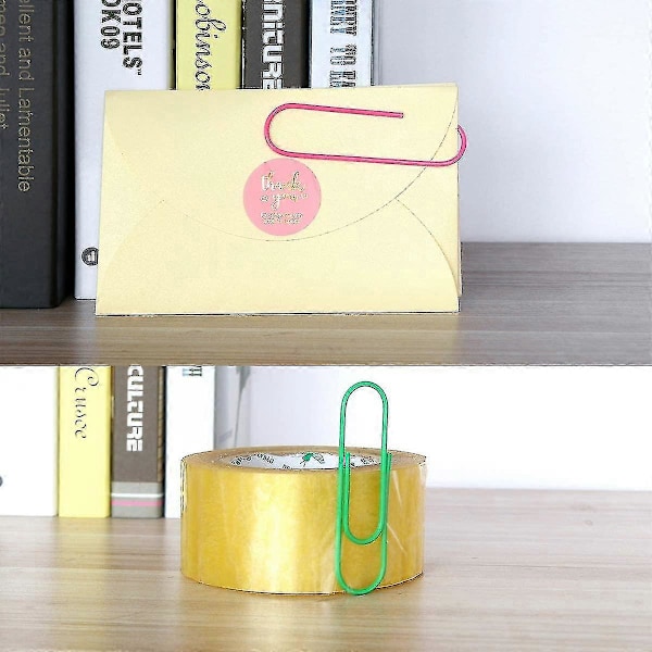 Superstora Gemfärgade Jumbo Gem - 30-pack 10 cm Mega Gem Hållare Vinylbelagd Blandad Färg, Flerfärgade Jätte Stora Ark Hållare För Fil