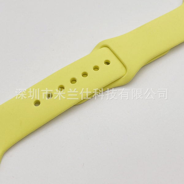 Klockarmband för Apple Watch iWatch 38/40/41/42mm-S10 standardstorlek SM kod 75 ljus citron