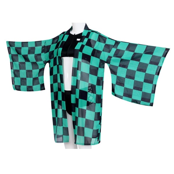 Demon Slayer Shinobu Kocho Cosplay Puku Uimapuku Kimetsu no Yaiba Kimono Agatsuma Zenitsu Bikini Ranta Anime Kesäsetti A3 XXL