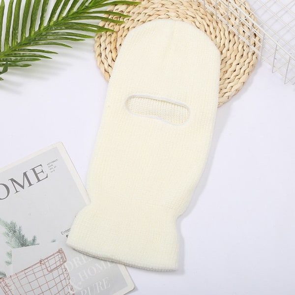 Unisex Kokokasvon peittävä 1-reikäinen hiihtomaski Balaclava Pipopipot Miehille Naisille Armeijan taktinen Cs Tuulenpitävä neulepipo Talviset lämpimät pipot Army green