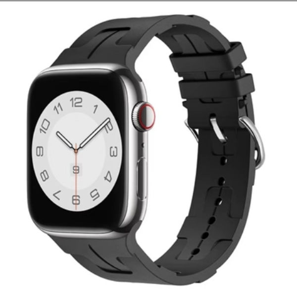 Klockarmband för Apple Watch iWatch 38-41 S10/42mm Vit Box Svart