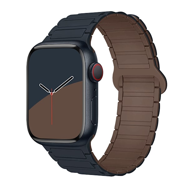 Klockarmband för Apple Watch iWatch 38/40/41mm Midnattschoklad