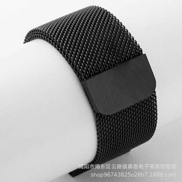 Kellon ranneke Apple Watch iWatch -liitännälle 38/40/41/s10 42mm Musta Milanese magneettikiinnitys