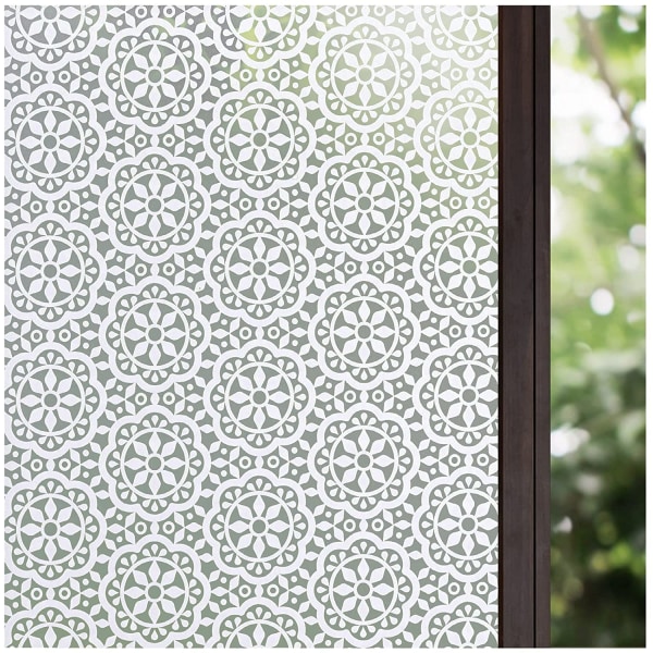 Integritetsfönsterfilm Statisk Häftning Dekorativ Solskyddande Icke-Vidhäftande Anti-UV-skydd Värmekontroll Glasdekaler för Hemmet Khaki 60x300cm