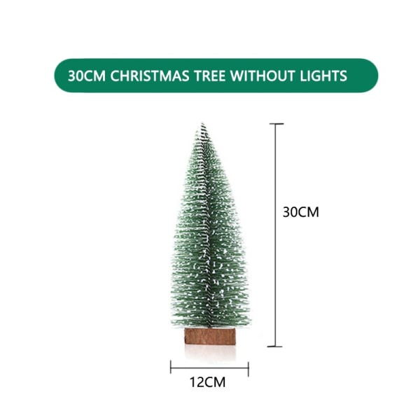 1 kpl Mini Joulukuusi Pieni Choinka Puinen Lumi Mänty Pohja Puu Työpöydän Pöytä Koristeet Navidad Joulu Sisustus Uusi Vuosi 10CM As Picture Shown
