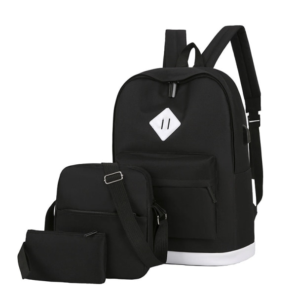 Slitstark Ryggsäck i Nylonmaterial för Sport Black 16in
