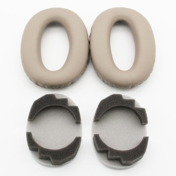 Passer til Sony WH-1000XM3 Øretelefon Læder Etui Headset 1000xm3 Ørekopper Skum Cover Øre Bomuld Læder Etui Brown