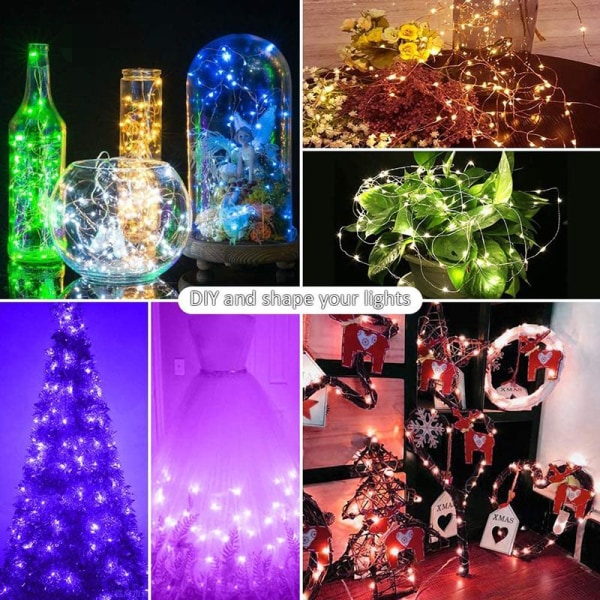 Juletre Dekor Bluetooth LED Lyslenke God Jul Til Hjemmet USB Smart Lampe Navidad Noel Gaver Nyttårsdekorasjon Like the picture Bluetooth APP-2M