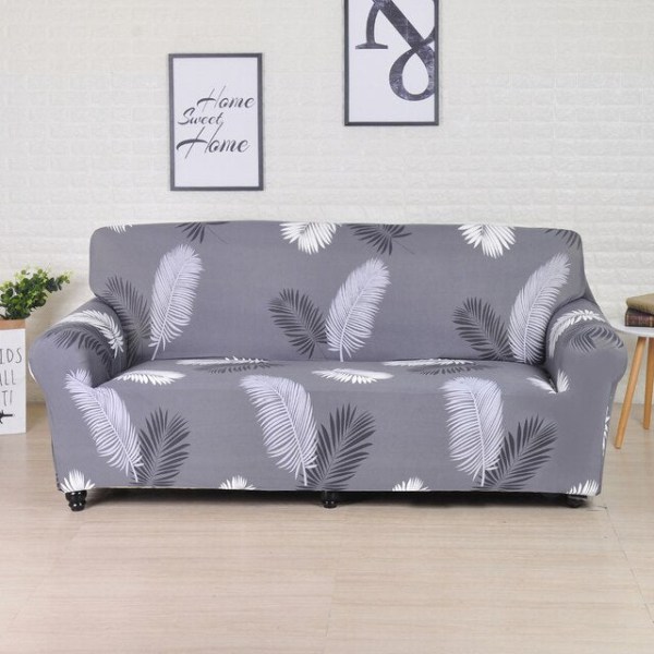Geometriskt Elastiskt Sofföverdrag för Vardagsrum Modernt Sektionshörnsoffa Överdrag Soffskydd Stolsöverdrag 1/2/3/4 Sits 1 3-seater 190-230cm