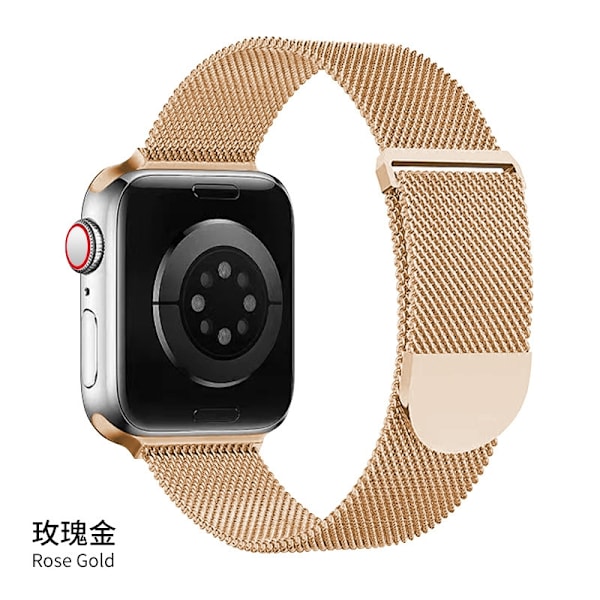 Klockarmband för Apple Watch iWatch 42/44/45/49/46mm universal roséguld
