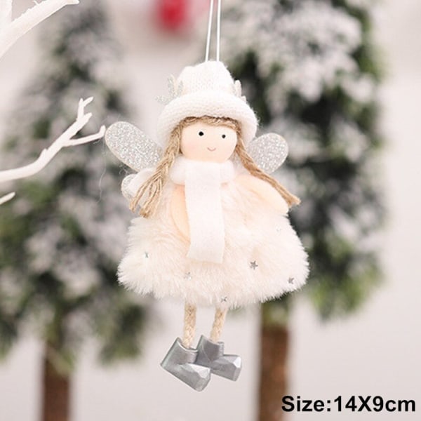 Dekoration Jul Ängelhängen Julgransdekorationer Nyår Julklappar Julpynt B117-Snowflake Fast delivery