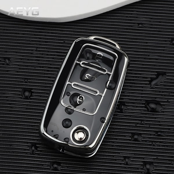 Fashion TPU Bilnyckelfodral Fullt Skydd För Bora Polo Tiguan Jetta Passat B5 B6 B7 Golf Beetle för Skoda Octavia Red only case