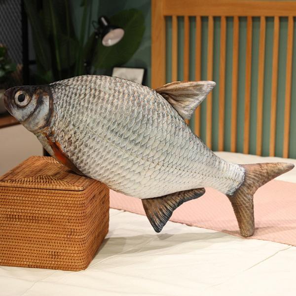 30cm 3D Simulering Gullfisk Plysjleker Fylt Myk Dyr Karpe Plysjpute Kreativ Sofapute Putegave Leketøy for Barn lianyong