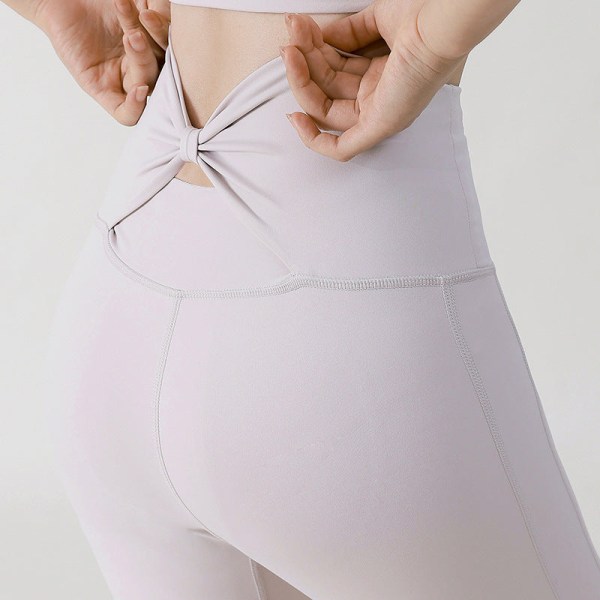 Yoga Bukser Dame Tætsiddende Sports Yoga Bukser Yoga Bukser Slim Fit Efterår Ingen Pinlig Linje Hofteløftende Nøgen Fornemmelse Fitness Bukser Elegant gray S