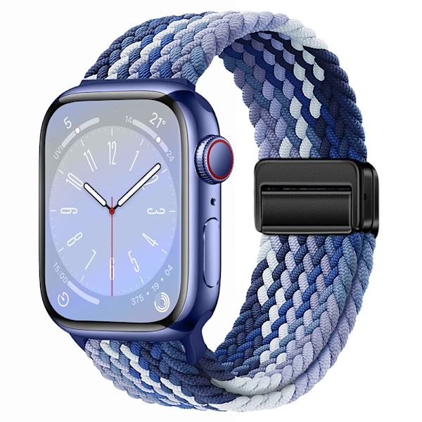 Kellon ranneke Apple Watch iWatch 38/40/41/42mm:lle, mustikka