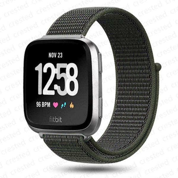 Armband för Fitbit Versa 2 band correa Smartklocka ersättningsarmband Nylon Loop Armband correa Fitbit Versa 2/Fitbit Libe band Overseas Anchor Gray