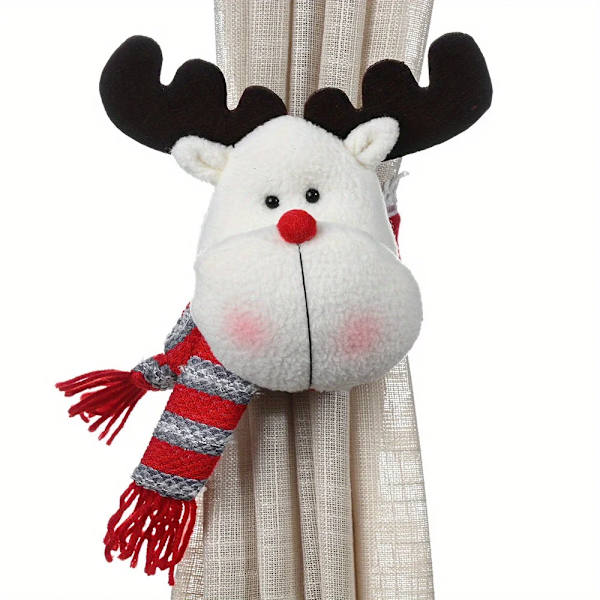 1 stk. Julegardinspænde med snemand Sød gardindekoration Kreativt gardinspænde til juledekoration til hjemmevinduet snowman XL