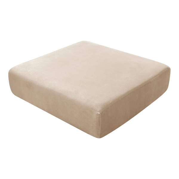 Elastisk Husholdnings Hotell Sølvrev Fløyel Supermykt Sofatrekk Sofabeskyttelse Støvtett Duk 2# beige Three-person:50-70cm width 150-190cm