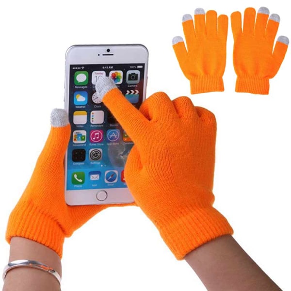 1 Par Unisex Vinter Varme Kapacitive Strikhandsker Bløde Komfortable Håndvarmere til Touchskærm Smart Phone Nye Light pink One Size
