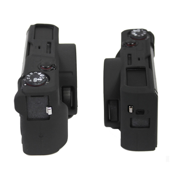Snygg kameraväska för Canon G7XII G7X II G7X mark 3 G7X III G5X II Silikonfodral Gummi Kameraskydd Skyddande Skal G5X II Black