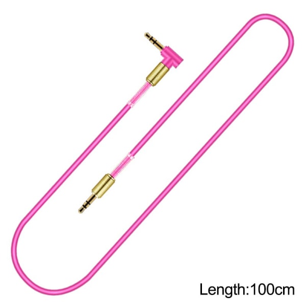 3,5 mm Jack Audio Kabel Jack 3,5 mm Hann til Hann Audio Aux Kabel For Samsung Bil Hodetelefon Høyttalerledning Aux Ledning Høyttaler Orange4