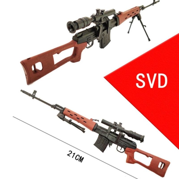 1/6 Mini Puslespil AWM 1/6 AWM Sniper Rifle Plastik Samle Gun Model Militær Bygning til 12 Tommer Action Figur Display AWM