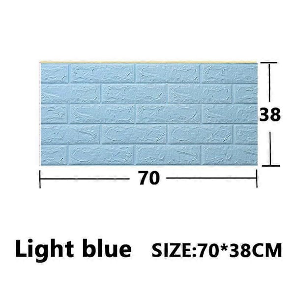 1/5/10 ST 70*38cm Skum 3D Stereo Självhäftande Tapet Anti-kollision Flexibel Förpackning Dekorativ Vattentät Väggpapper boll blå 5st 70*38cm ball blue 5pcs 70*38cm
