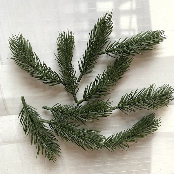 10 st Tallkvistar Konstgjorda Falska Växter Konstgjord Blomgren Juldekoration DIY Tillbehör Bukett Presentförpackning geen small
