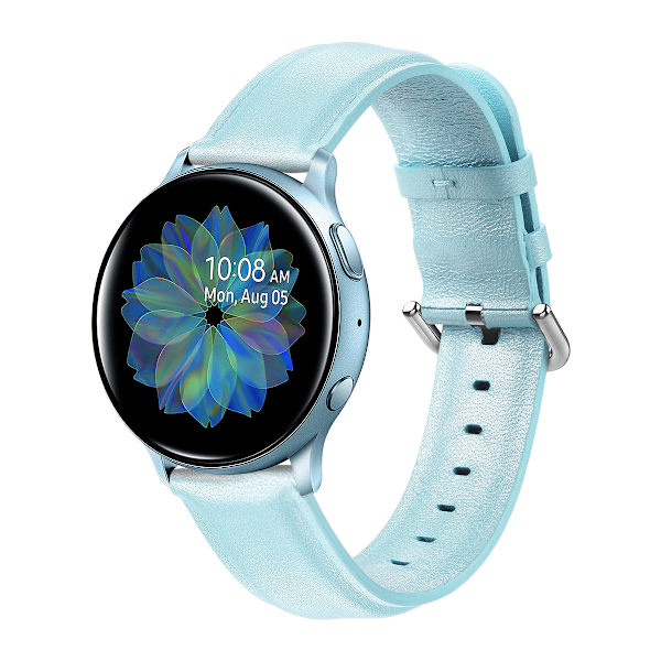 20 mm nahkainen ranneke Samsung Galaxy Watch Active 2 -älykelloon 20mm pink plus size