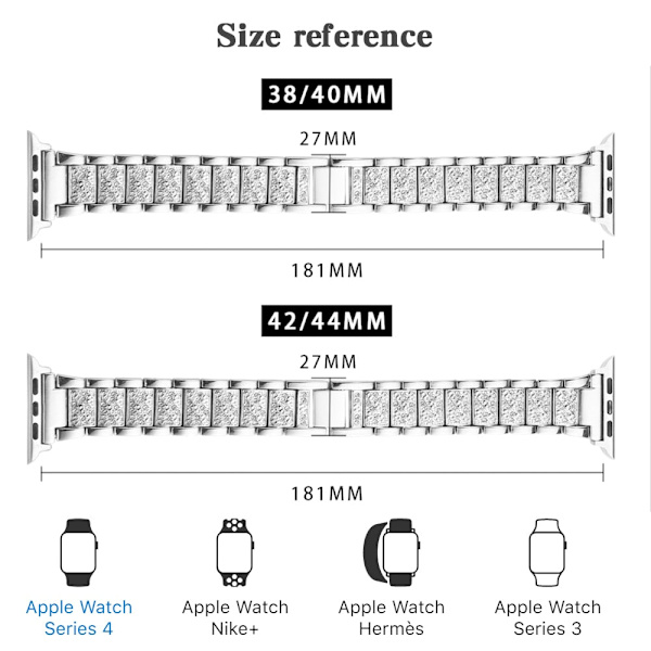 Armband + Fodral Metallarmband för Apple Watch Series 6 Armband 40mm 44mm Diamantring 38mm 42mm Rostfritt Stål Armband iwatch 6SE431 Band plus Case 4 40MM For 5 4