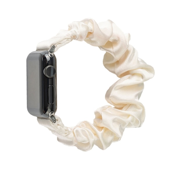 Klockarmband för Apple Watch iWatch 38/40/41mm L storlek nude satin stjärnfärg