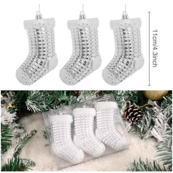 Polkagris Julgransdekoration God Jul Dekorationer för Hemmet Navidad Gåva Julgransprydnader Nyår 3pcs Ornament 8