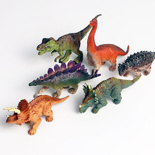 Oenux Mini Jurassic Stegosaurus Saichania Kiinteä PVC Dinosaurusten Maailma Eläinmalli Toimintahahmot Keräilylelu Lapsille dinosaur model