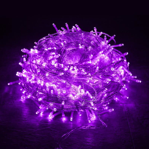 100LED Ljusslinga Jul Ljusslinga Julgran Nätkontakt Inomhus Utomhus Trädgård Fest Dekoration Multicolor EU Plug