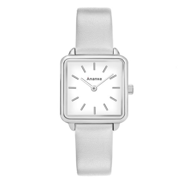Damklocka Mode Casual Damklocka Japanskt Urverk Läderarmband Vattentät Kvarts Klocka An2516