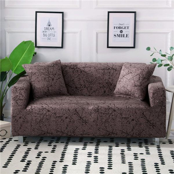 Geometriske Elastiske Sofabetræk til Stue Moderne Sektionshjørnesofabetræk Slipcovers Sofabetræk Stolbeskytter Color 3 1pc 4-Seat 235-300cm