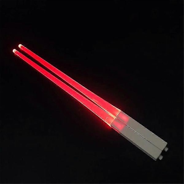 LED Lysende Spisepinner - Konsert Glow Sticks rød red