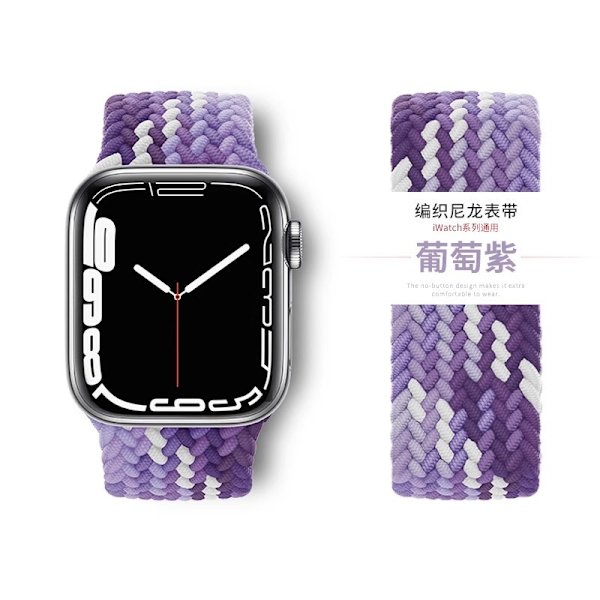 Kellon ranneke Apple Watch iWatch 38/40/41mm M-koko, viininpunainen