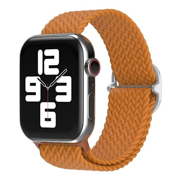Klockarmband för Apple Watch iWatch 42/44/45/49mm 8-formad spänne kaffefärg