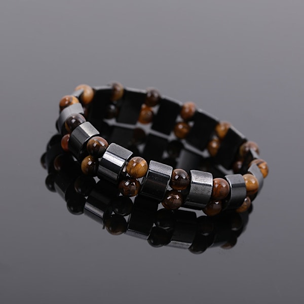 Hematit Tigeröga Armband Handgjort Pärlarmband Trendigt Armband för Vuxna Män Haematite, tigereye