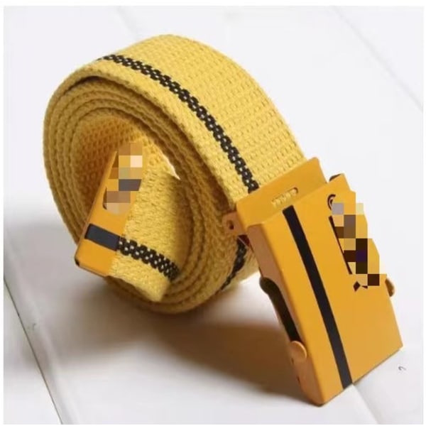 Bälte Pojkar Flickor Kamouflage Kläder Bälte Barn Kamouflage Militär Byxbälte Lemon yellow 110cm