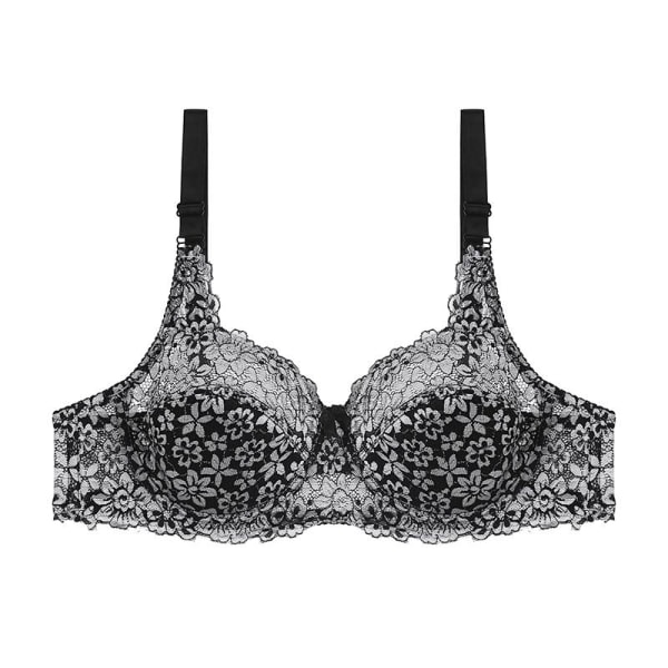 Uutuuksia Läpinäkyvä Pitsi Brodeeraus Naisten Rintaliivit Seksikkäät Plus-koko Alusvaatteet Bralette Rintaliivit Red 80C